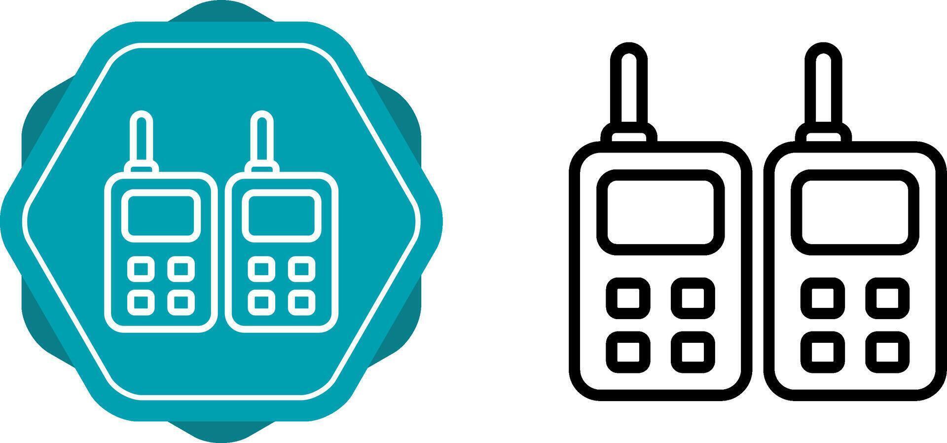 Two way Radio Vector Icon