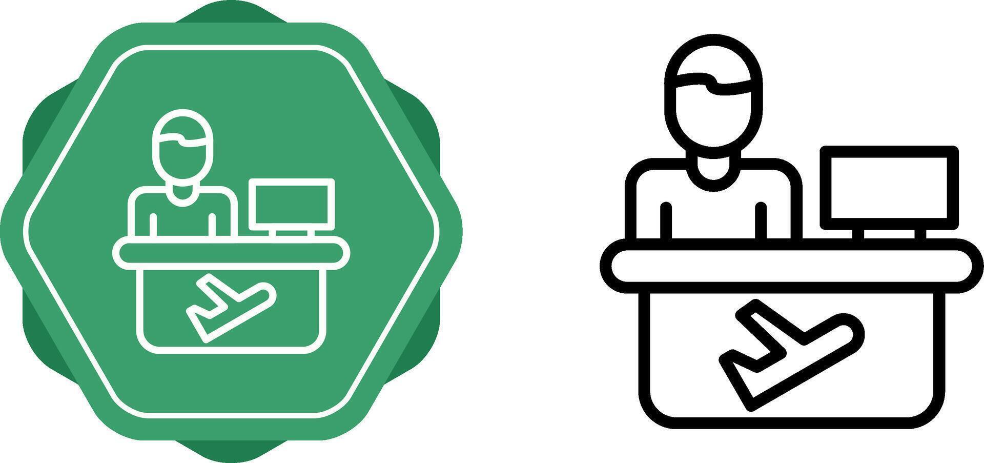 Travel Agent Vector Icon