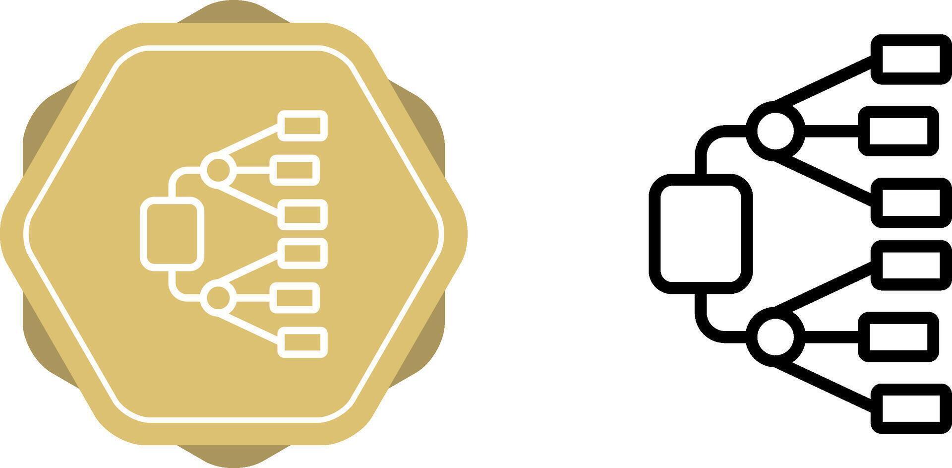 Network Diagram Vector Icon