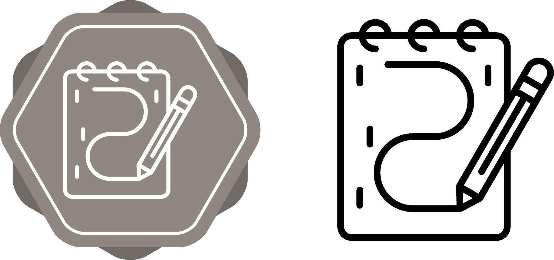 Sketching Vector Icon