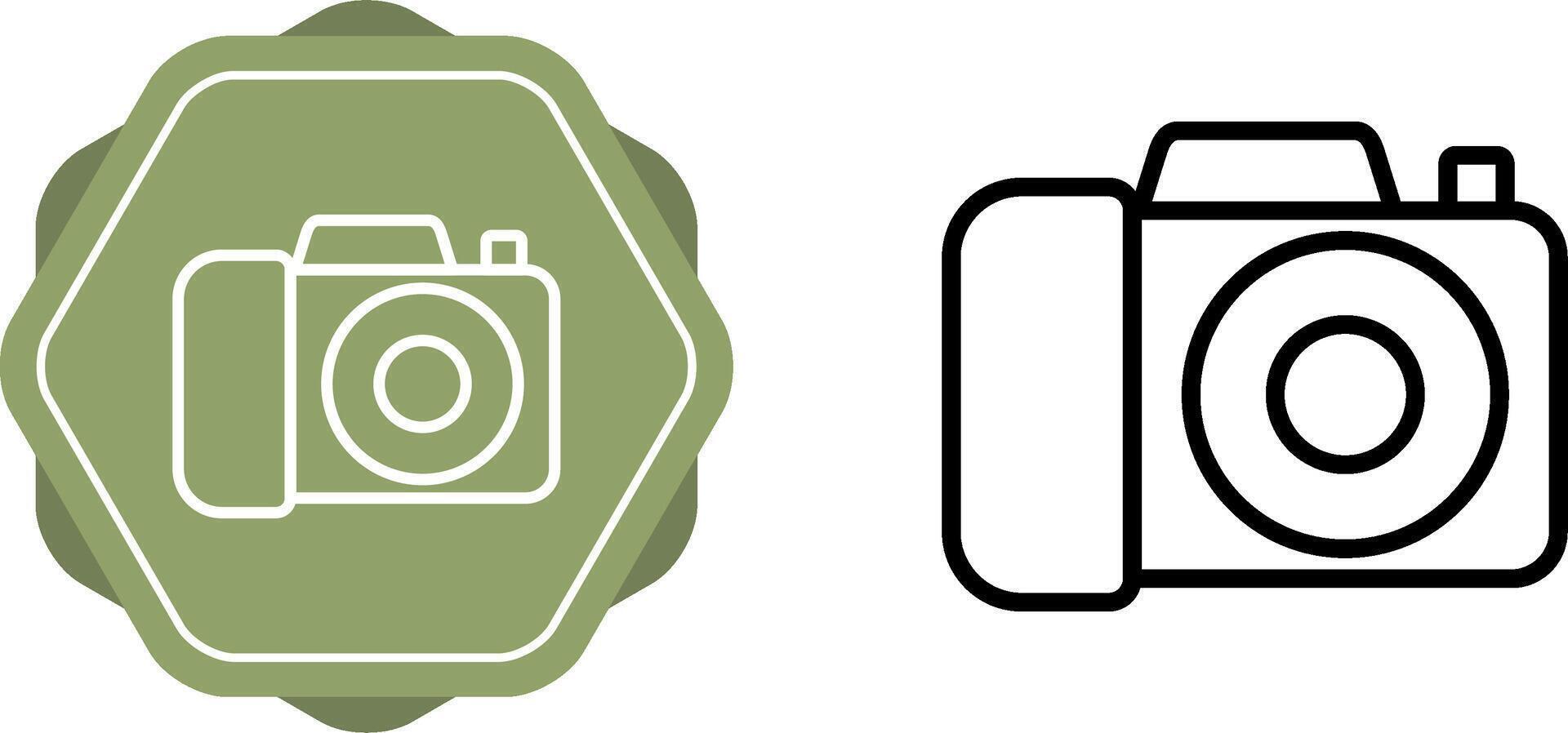 icono de vector de cámara dslr