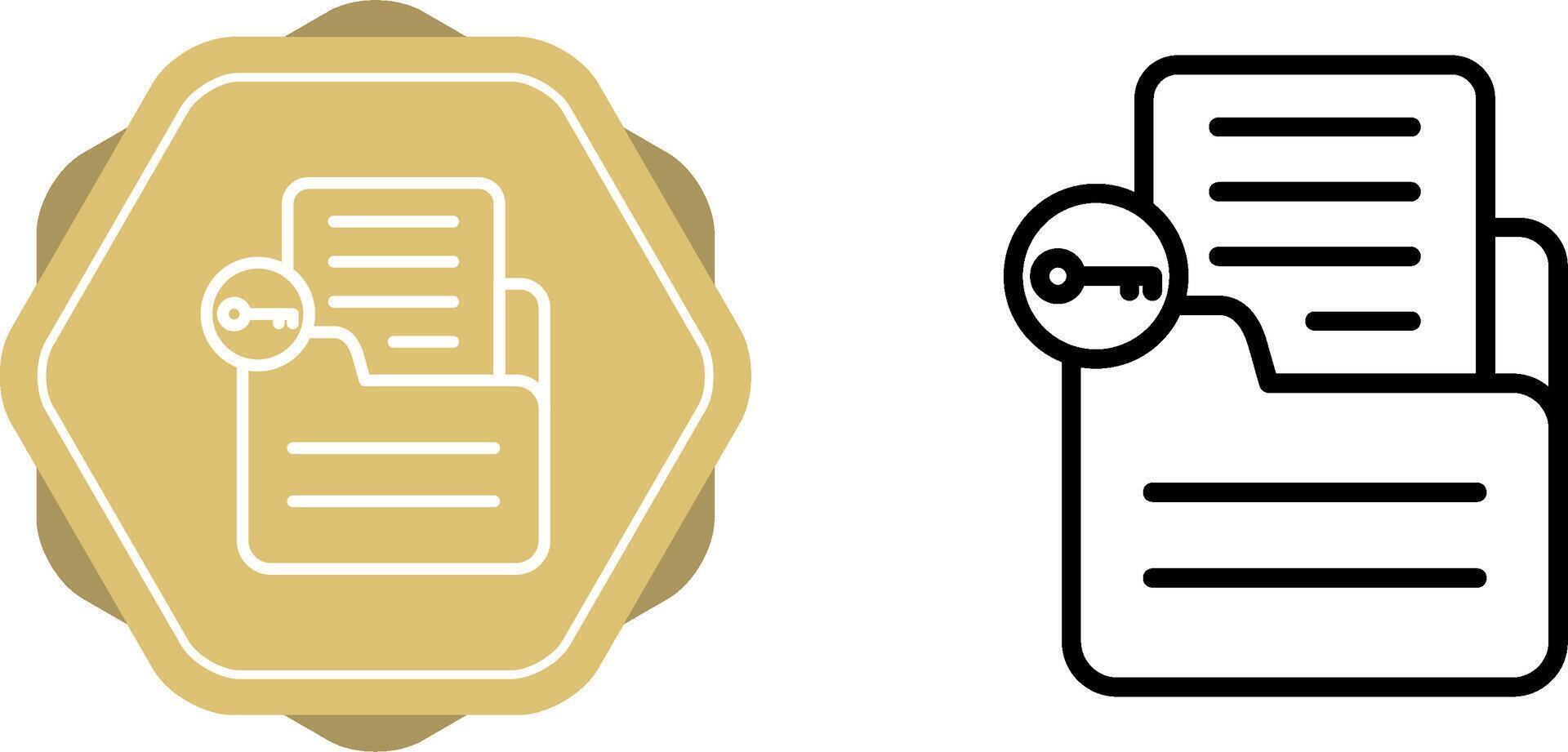 Document Unlock Vector Icon