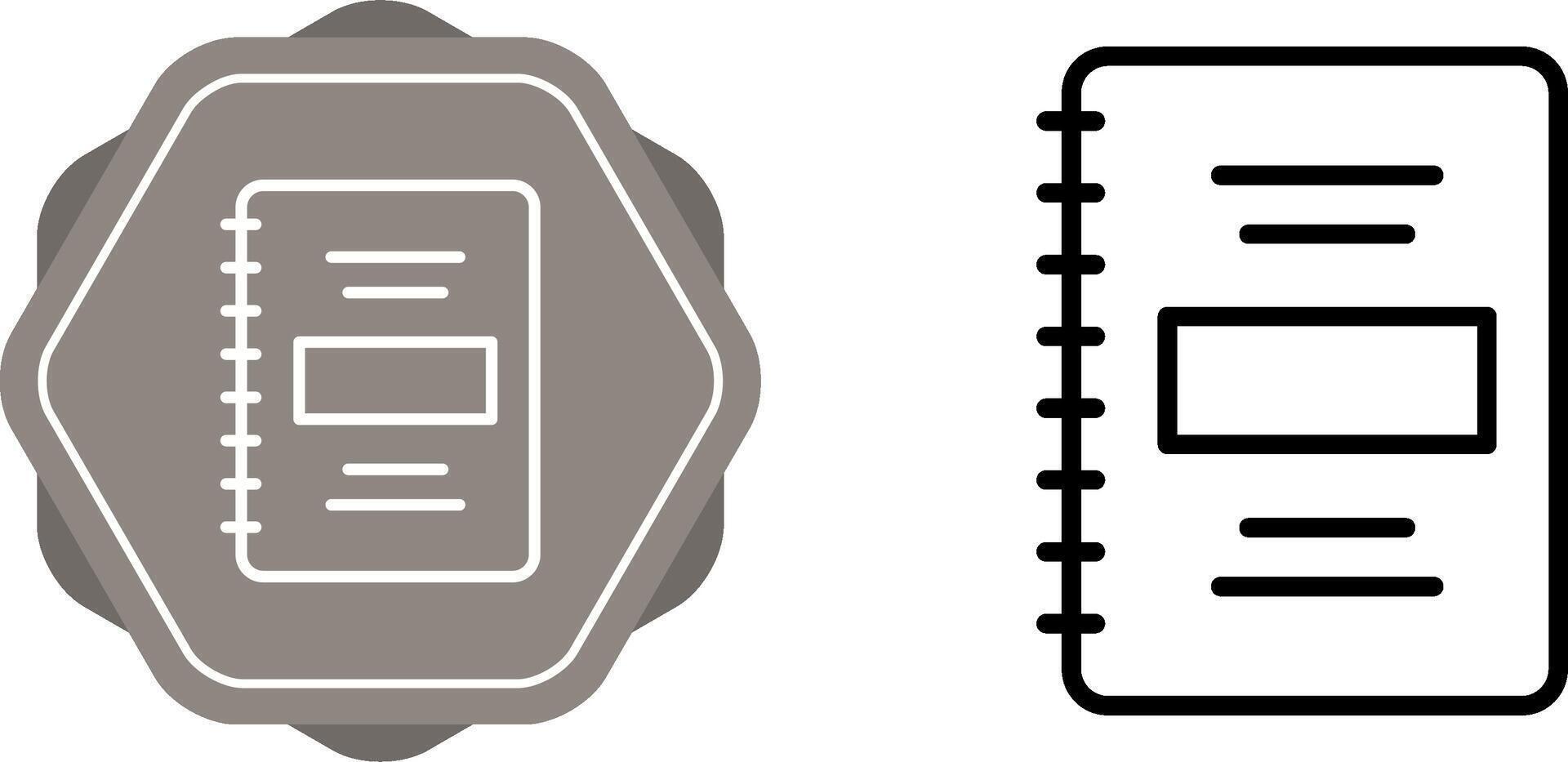 Notebook Vector Icon