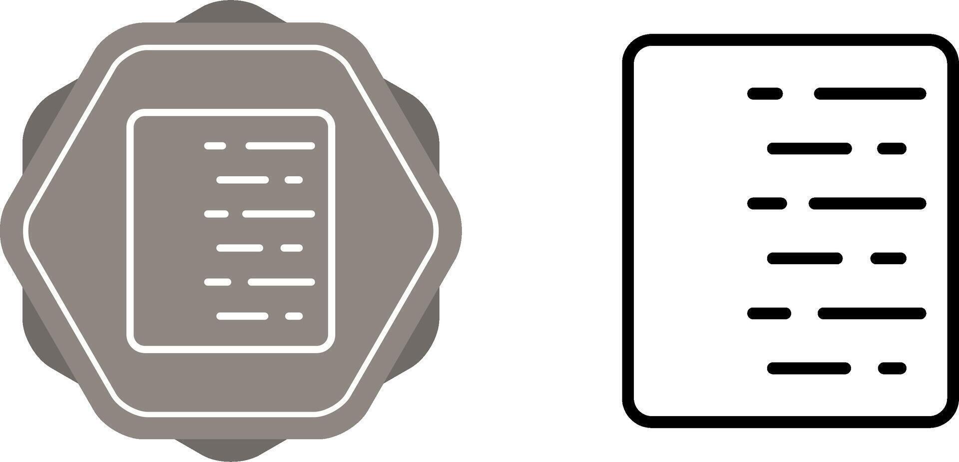 Document Align Right Vector Icon