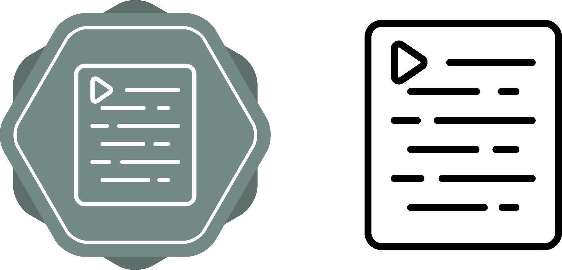 Document Indent Vector Icon