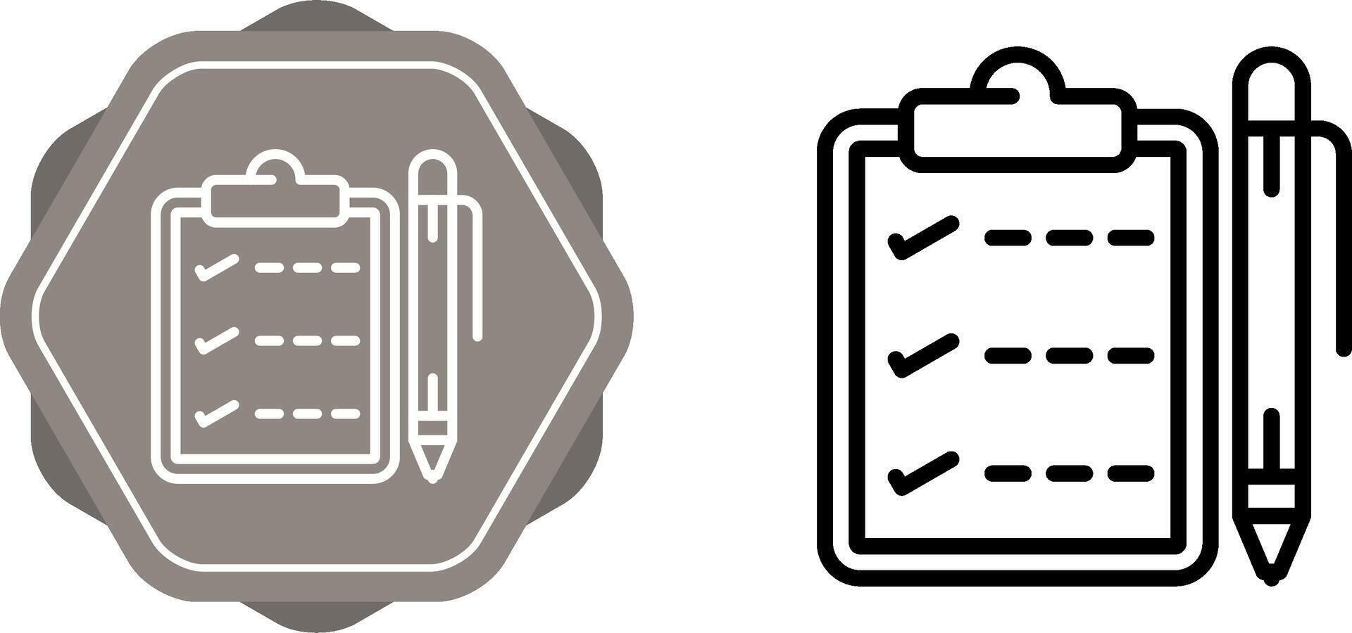 Notepad with pen Vector Icon