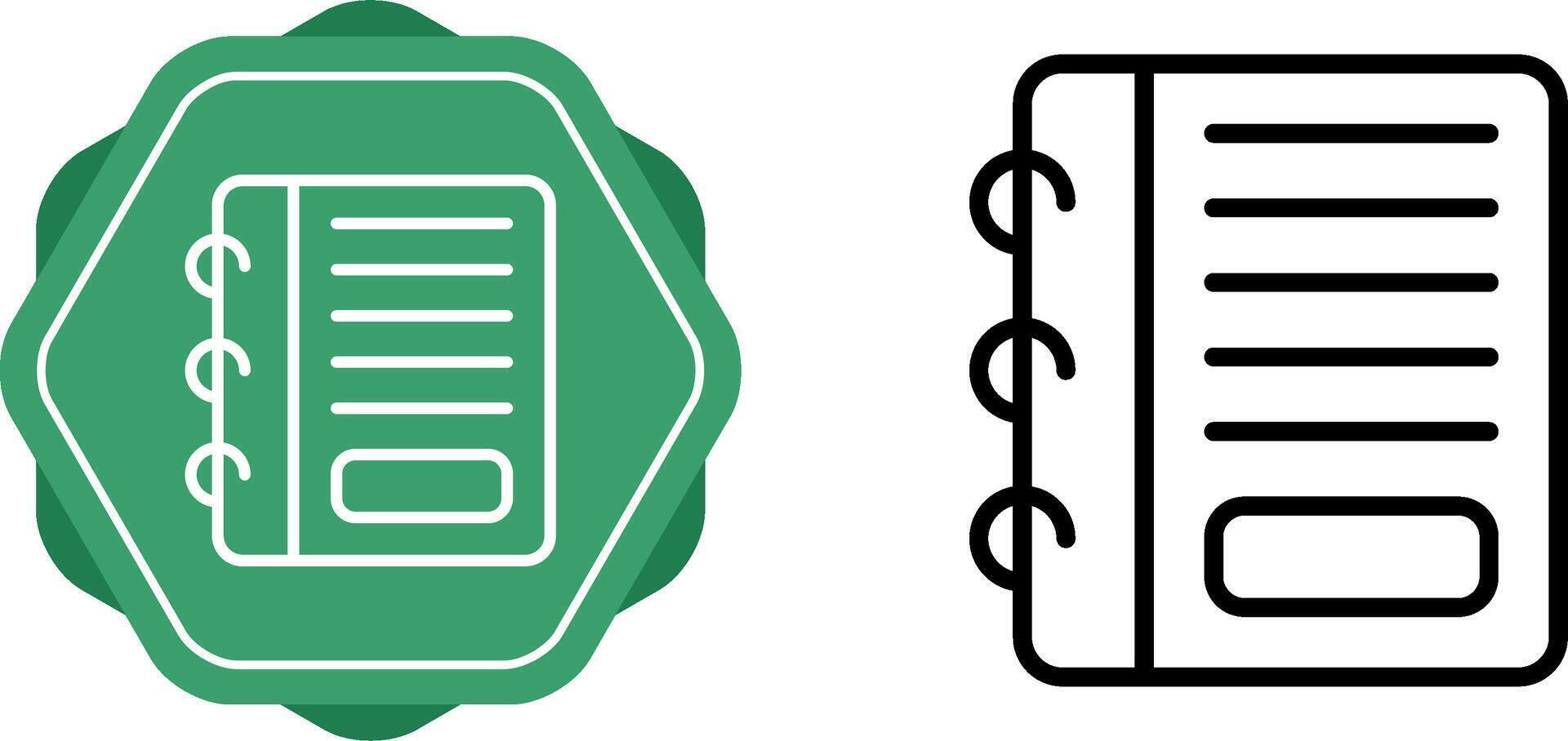 Notepad Vector Icon