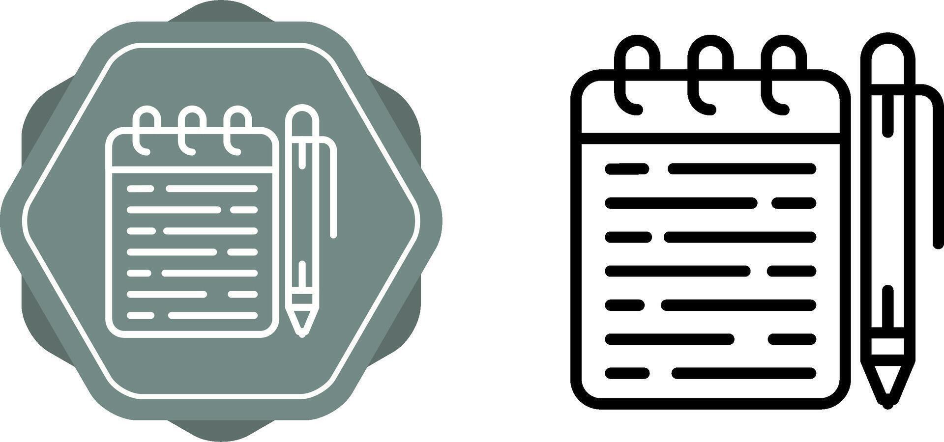 Memo pad Vector Icon