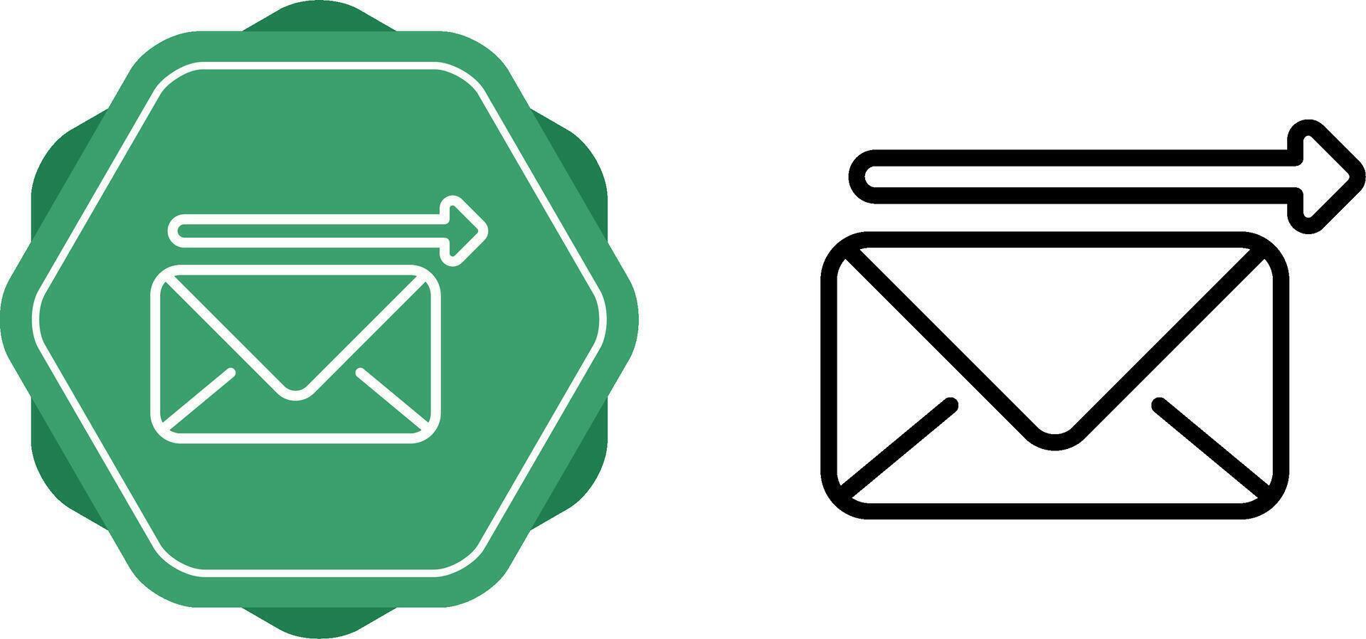 Envelope with arrow Vector Icon