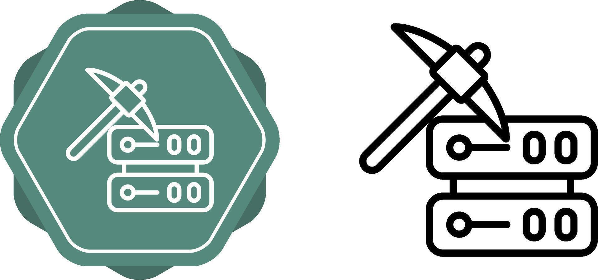 Data Mining Vector Icon