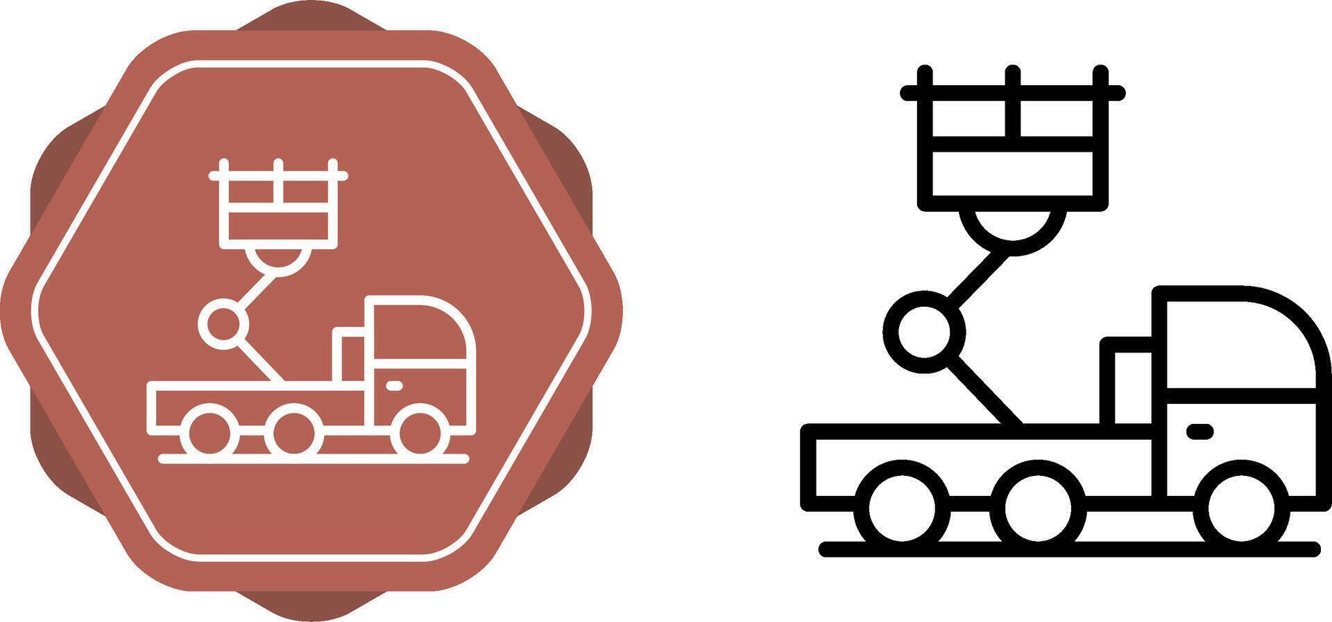 Ladder Truck Vector Icon