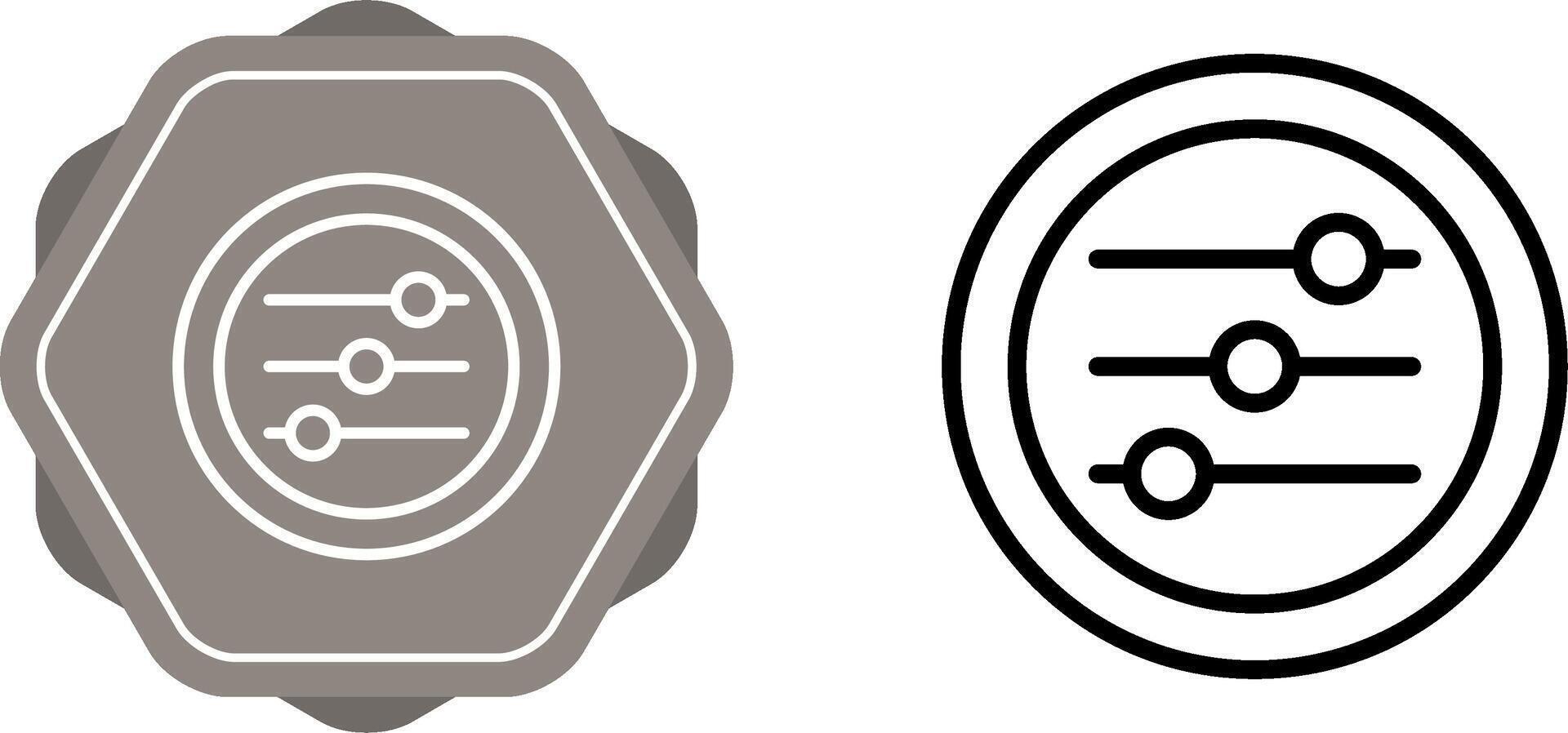Settings Sliders Vector Icon