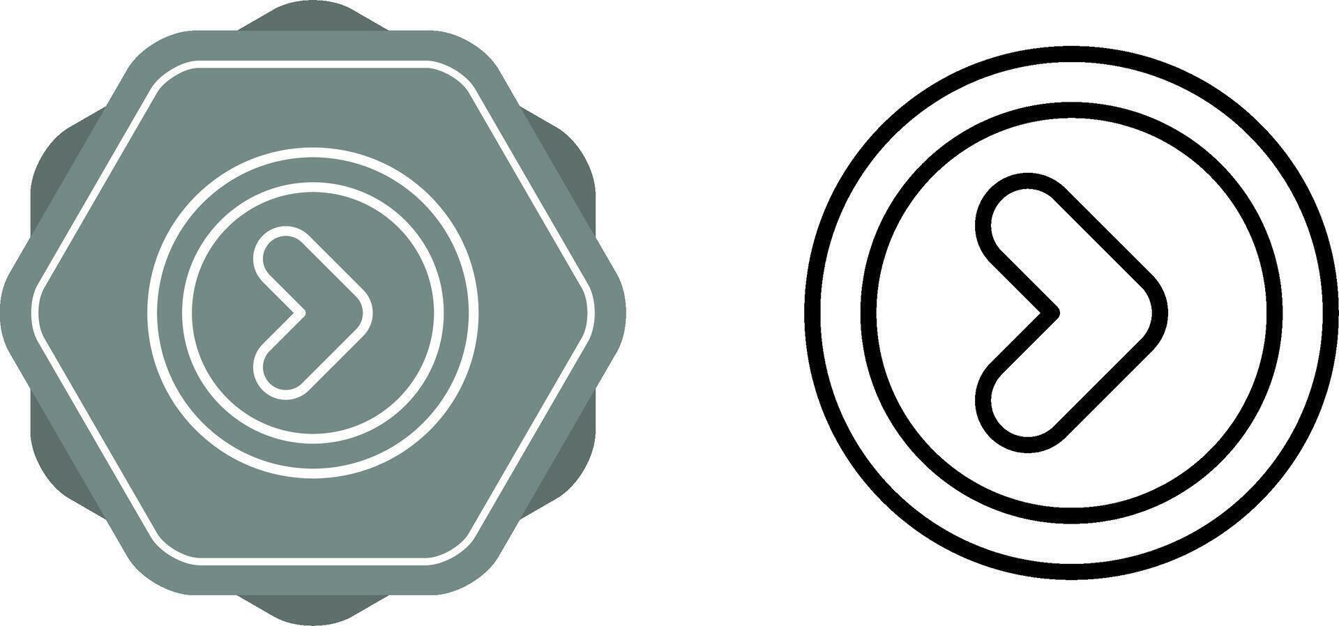 Angle Right Vector Icon