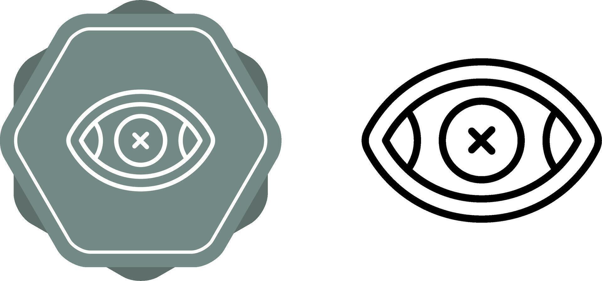 Eye Crossed Vector Icon