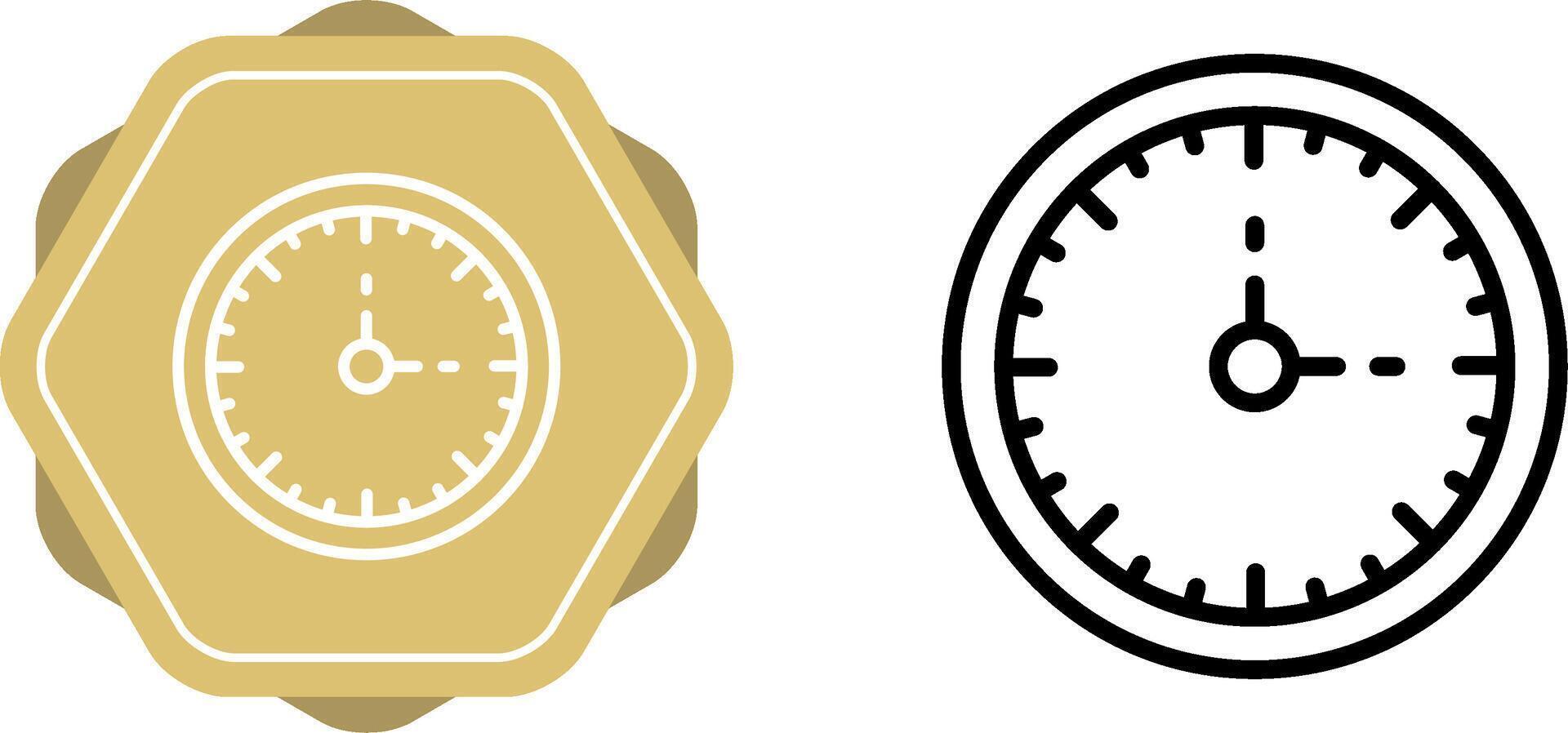 Clock Three Vector Icon
