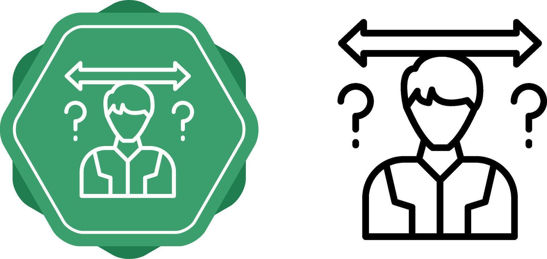 Uncertainty Vector Icon
