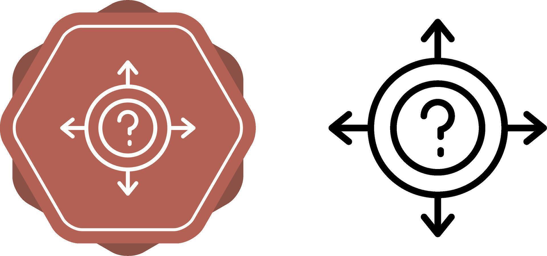 Uncertainty Vector Icon