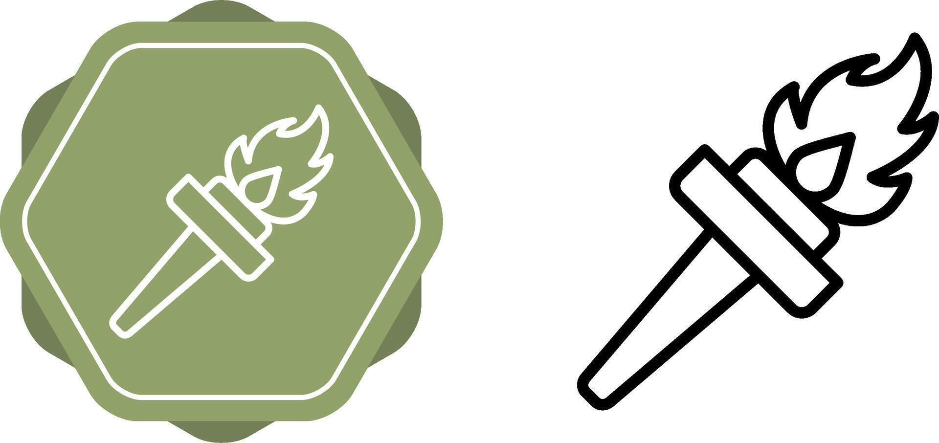 Torch Vector Icon