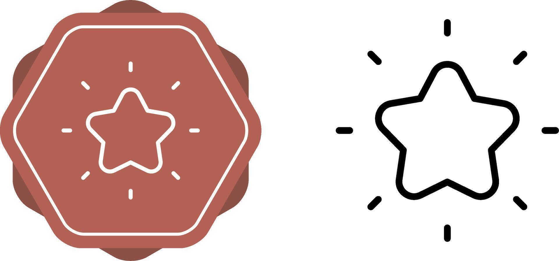 Shining star Vector Icon