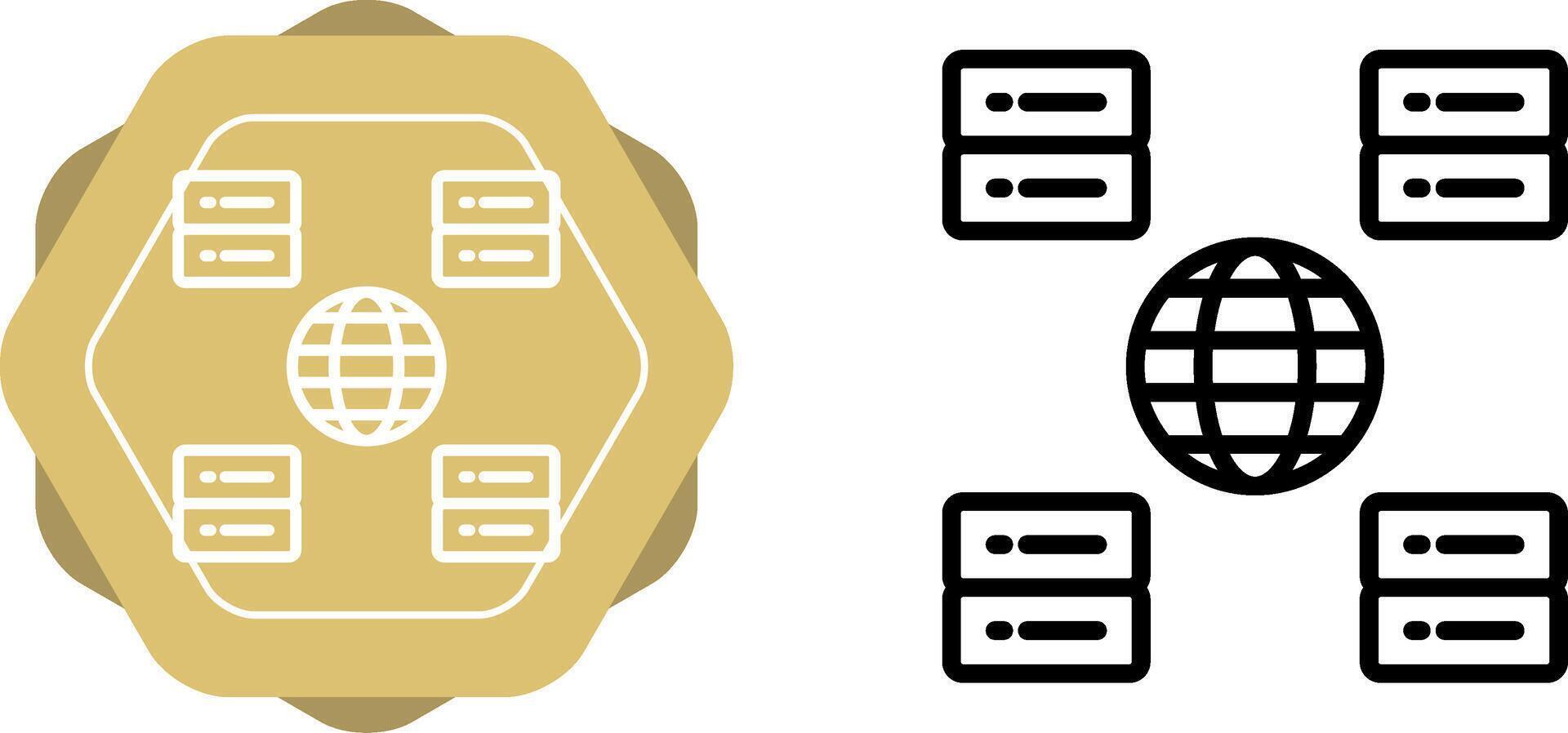 Content Delivery Network Vector Icon