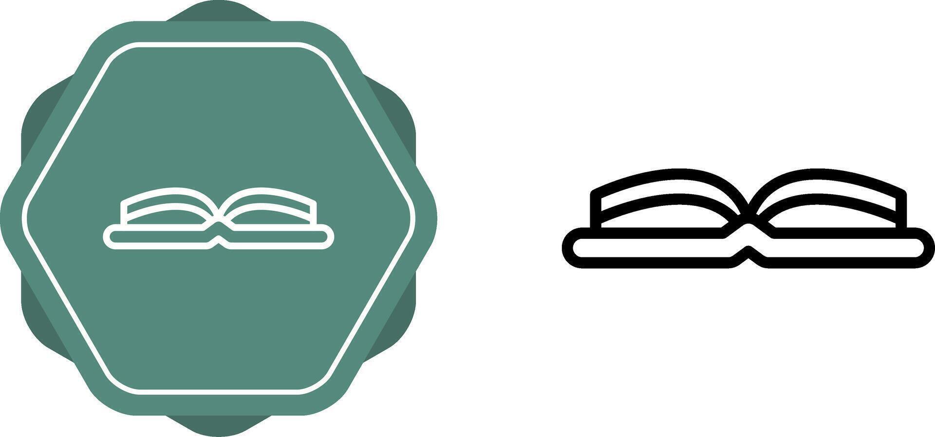 Open Book Vector Icon