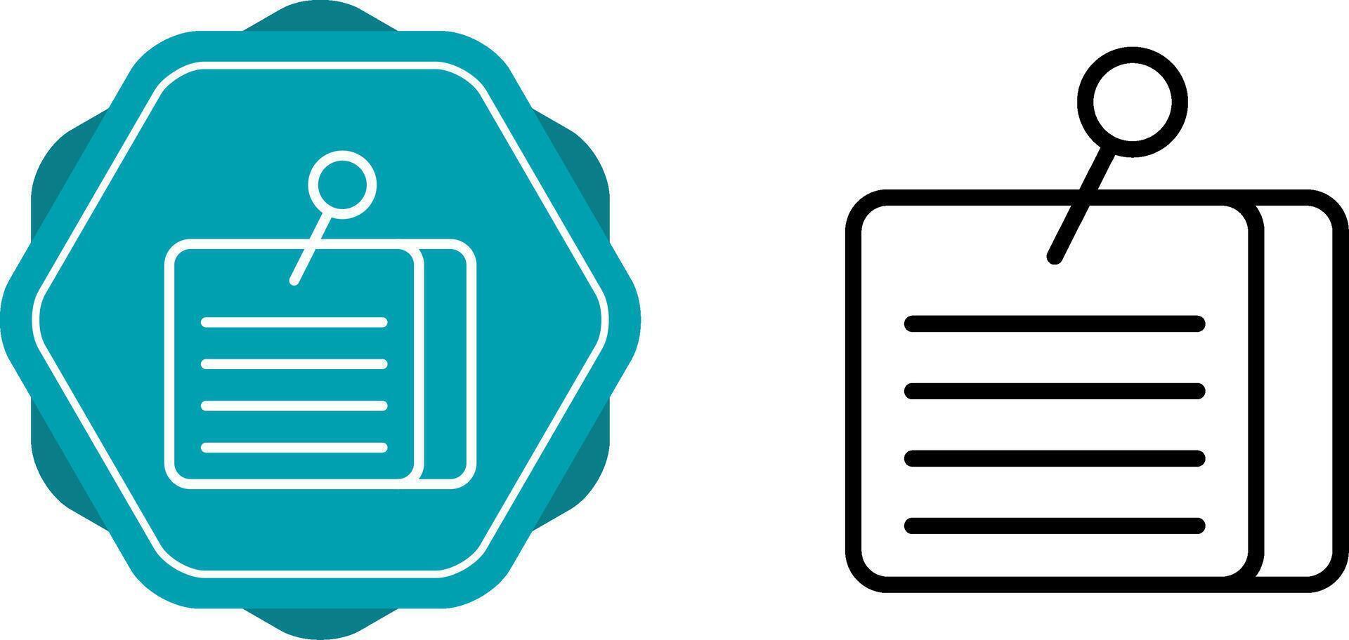 Memo Vector Icon