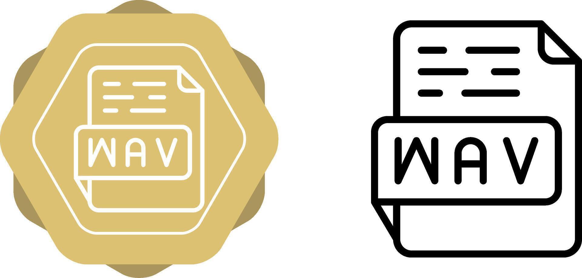 wav vector icono