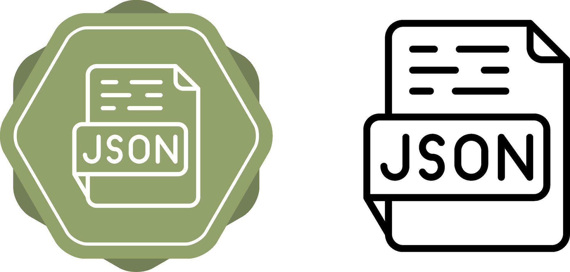 JSON Vector Icon