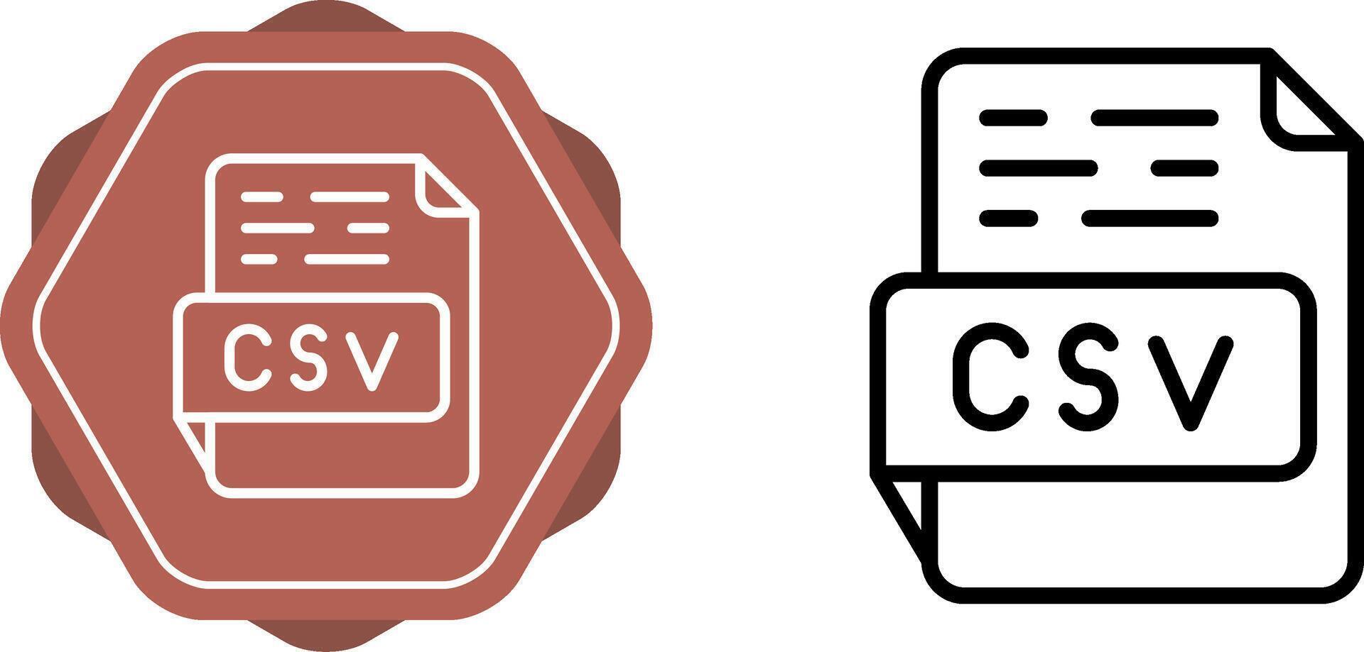 CSV Vector Icon