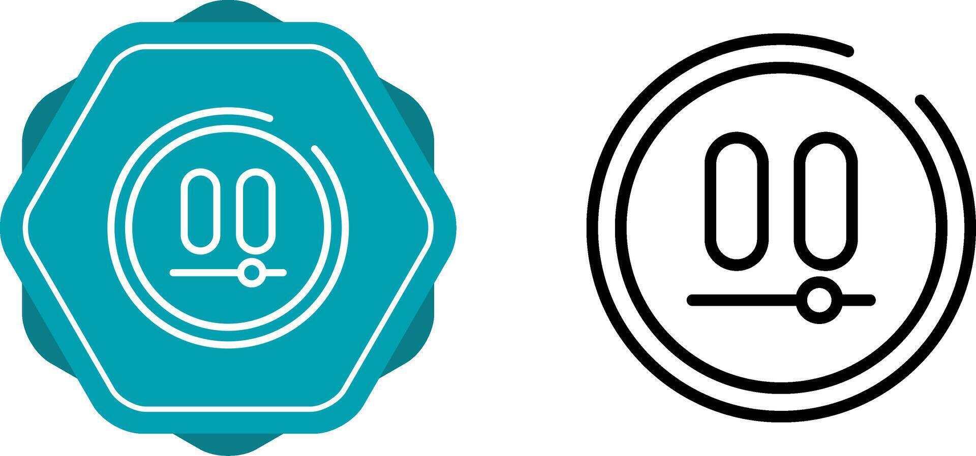 Video Pause Button Vector Icon