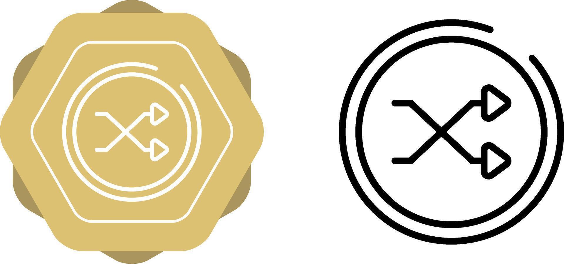 Shuffle Icon Vector Icon