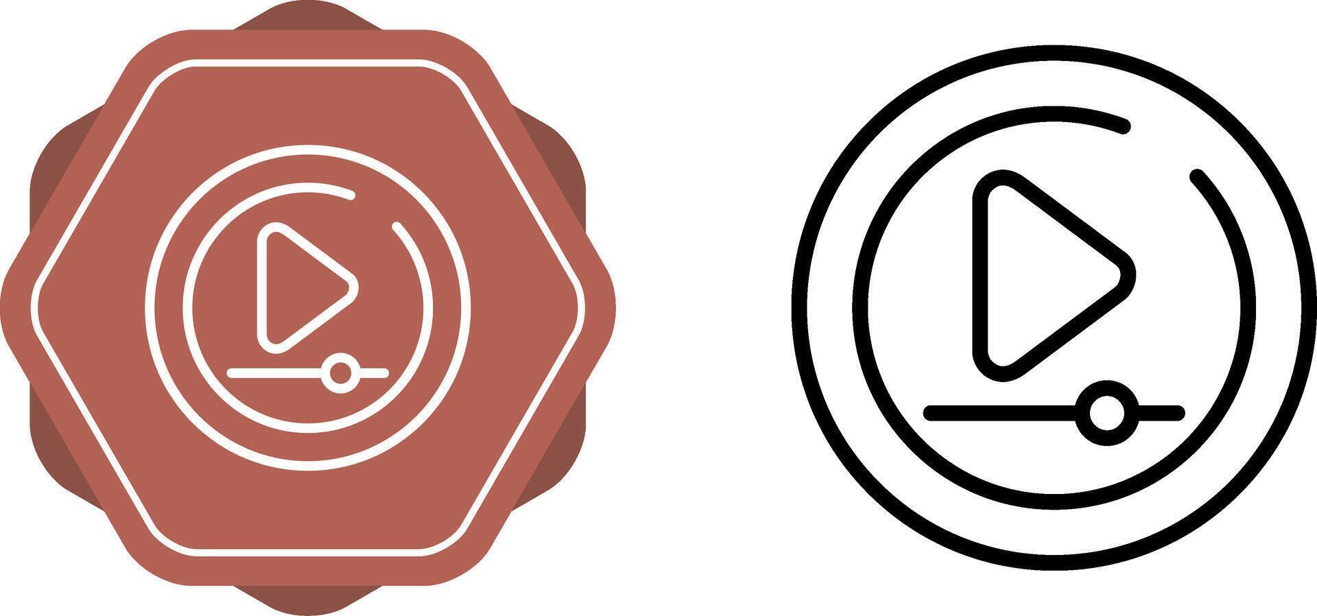 Video Play Circle Vector Icon