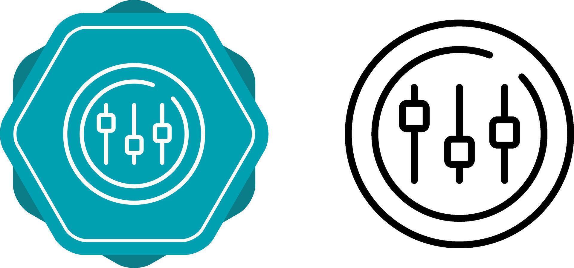 Music Equalizer Circle Vector Icon