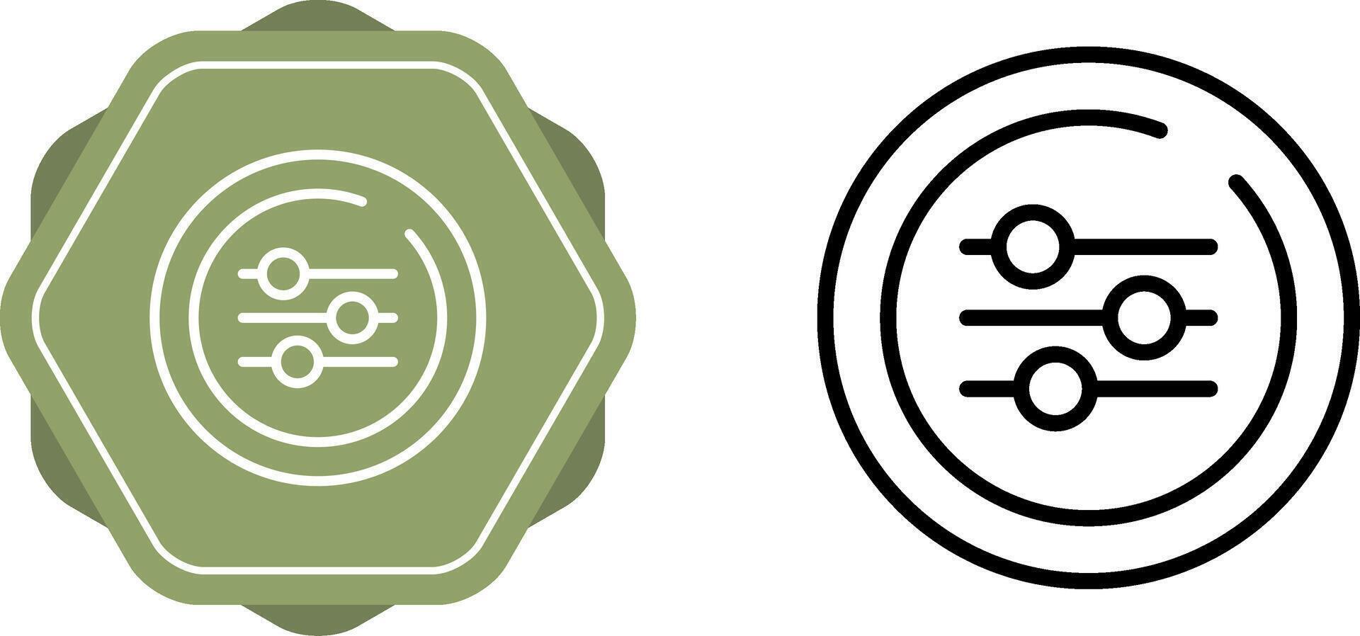 Equalizer Circle Vector Icon