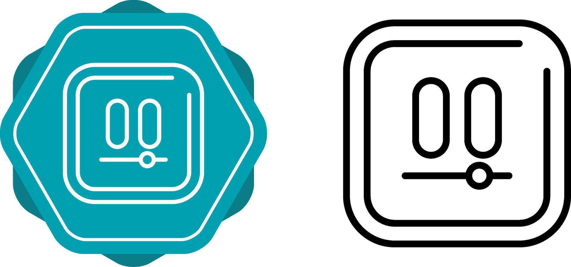 Video Pause Square Vector Icon