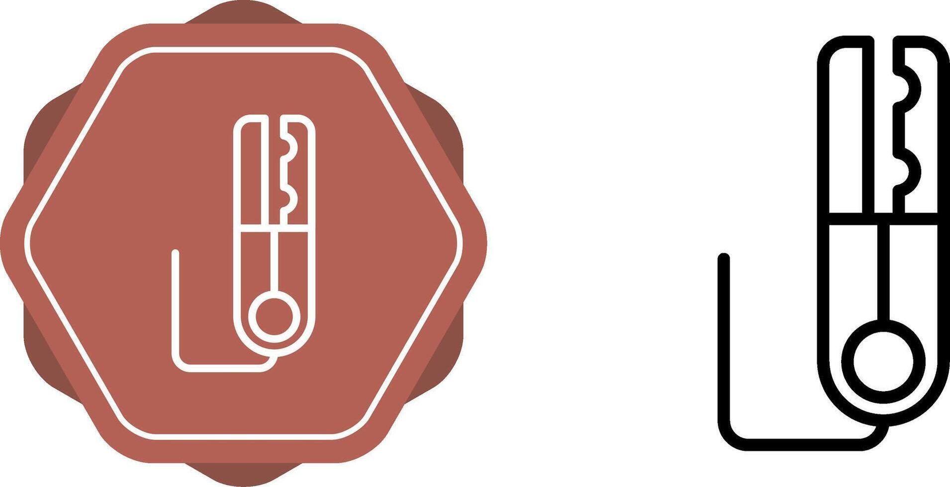 Grounding Clamp Vector Icon