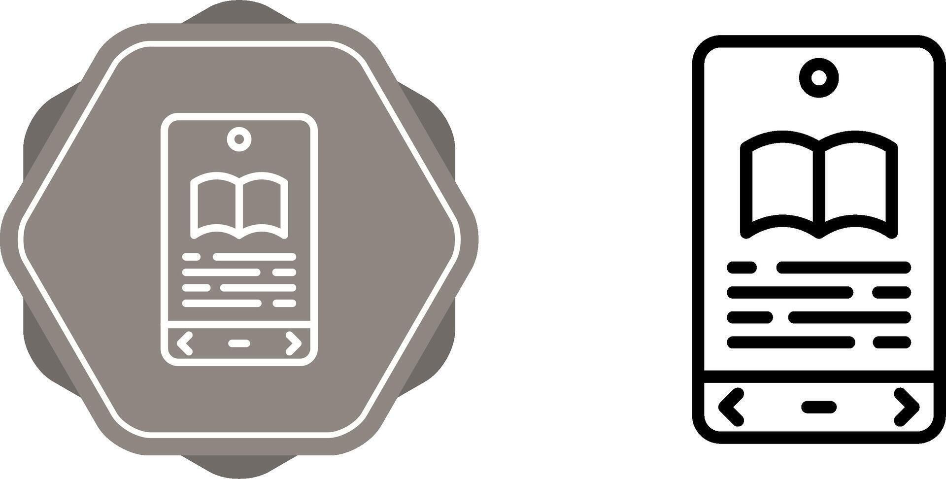 E book Reader Vector Icon