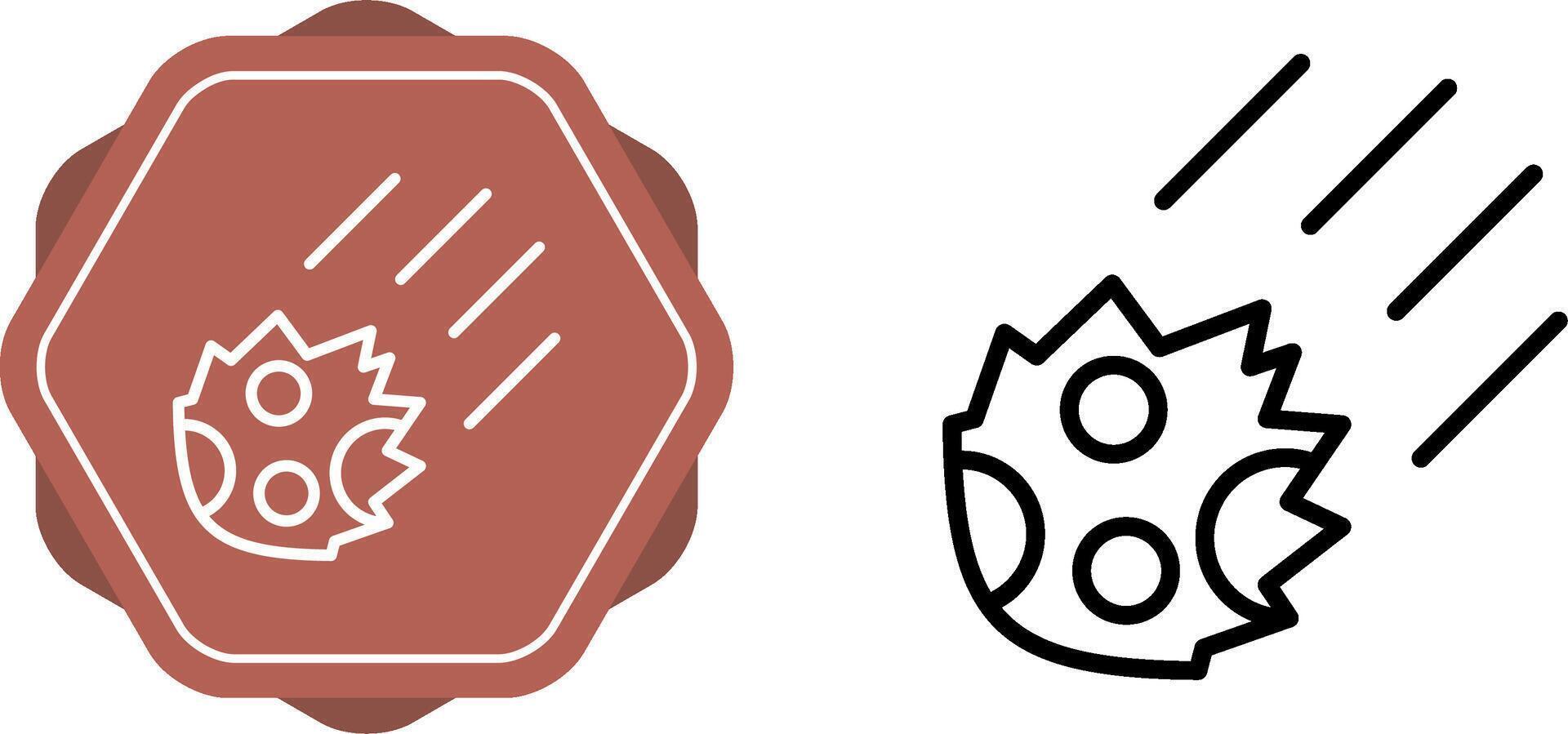 Meteor Vector Icon