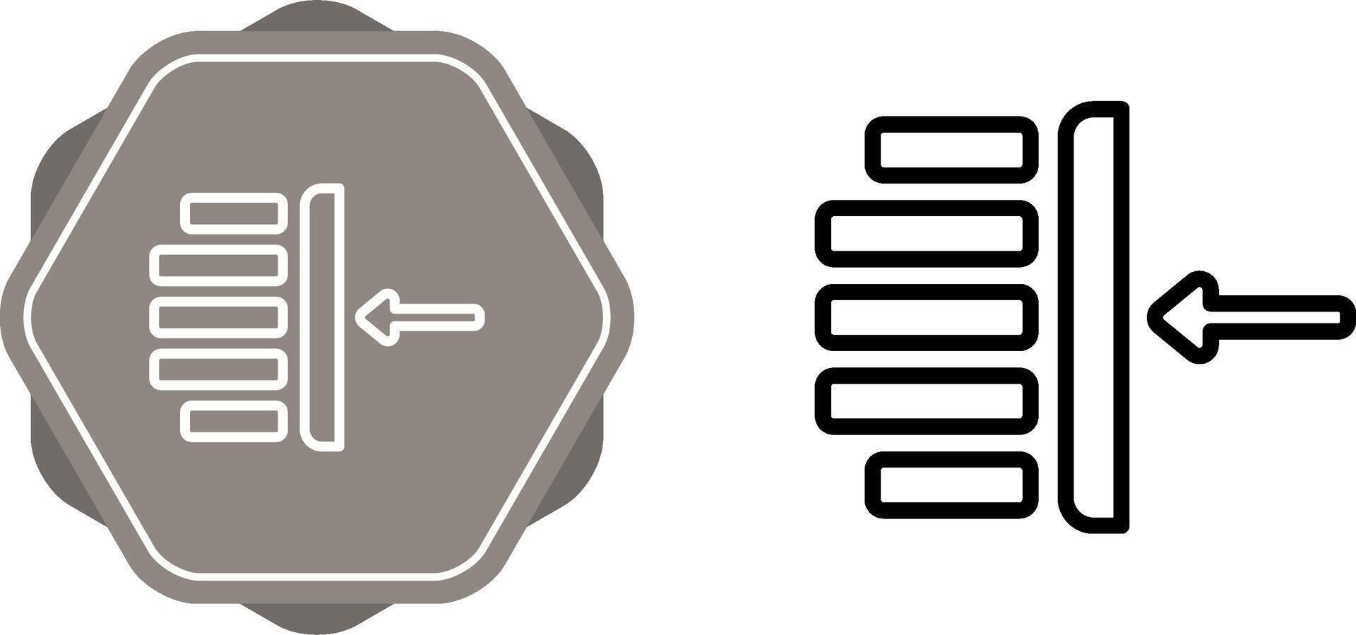 margen vector icono