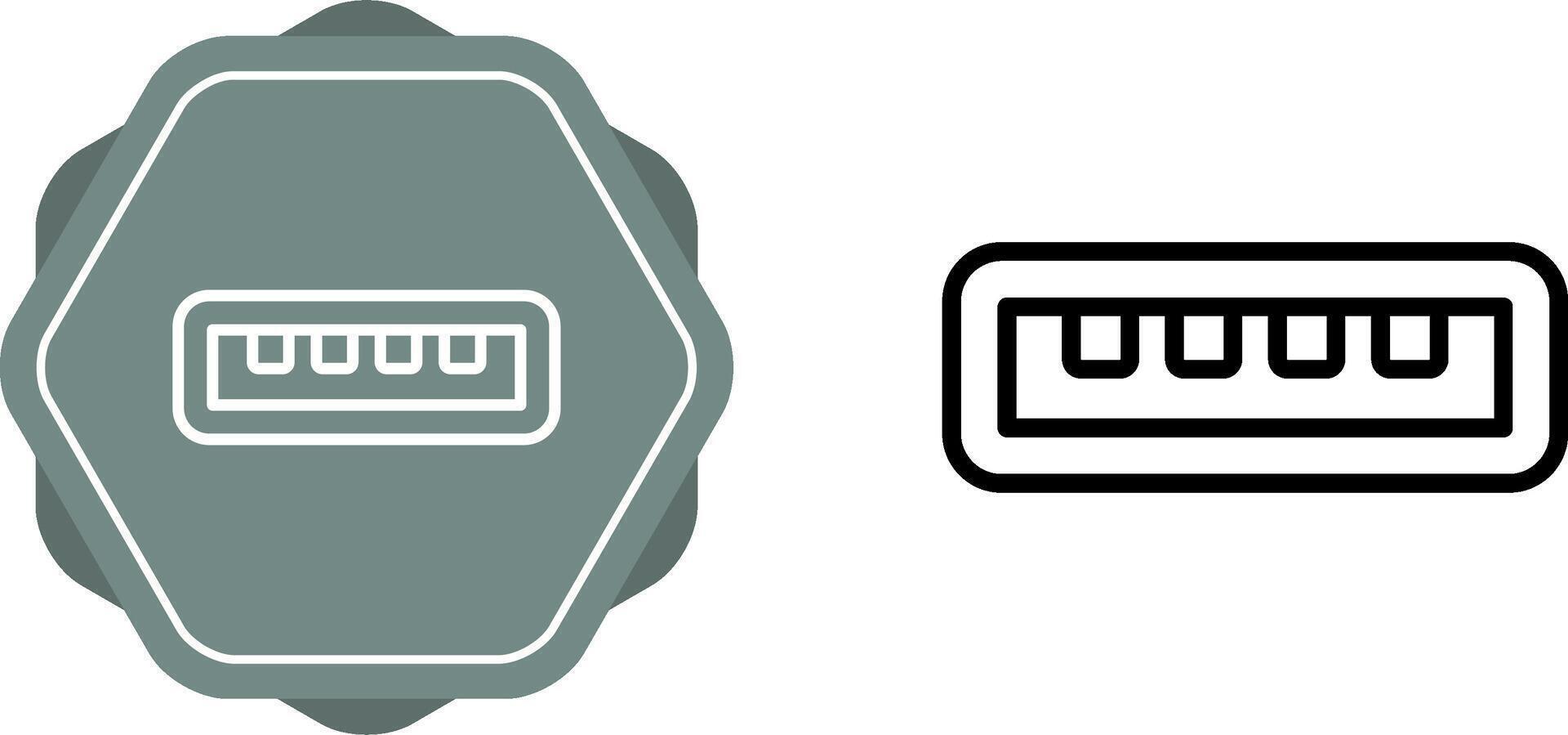 icono de vector de usb