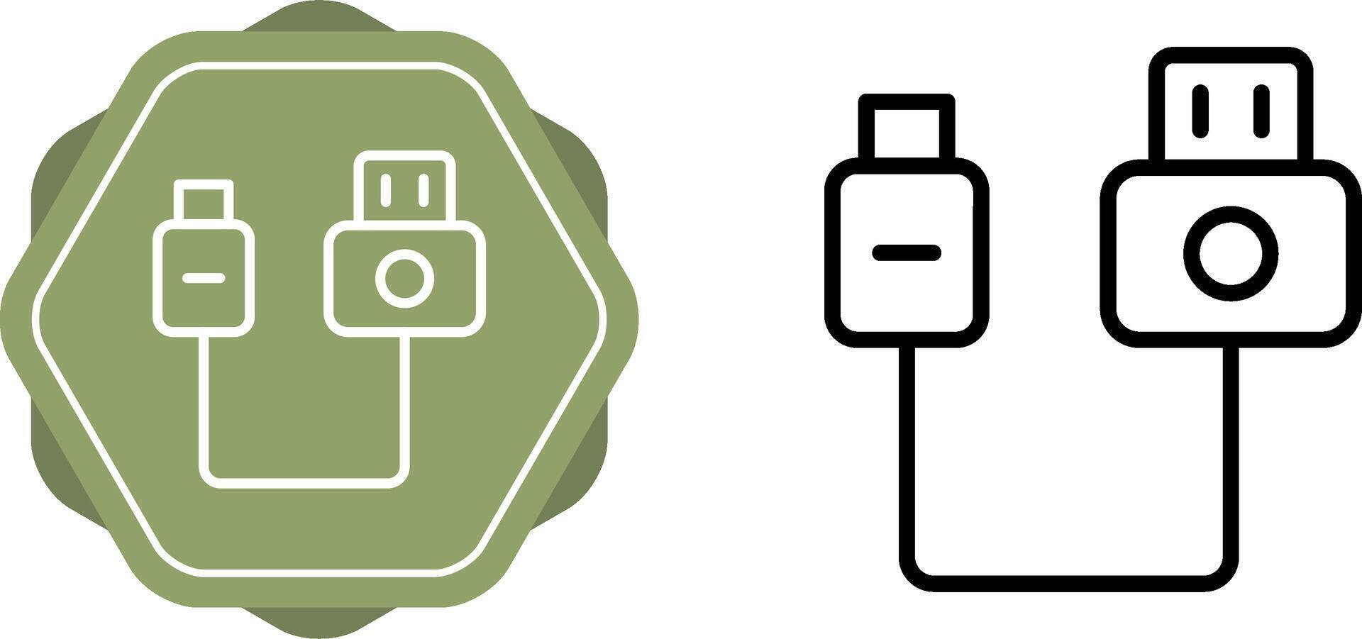 icono de vector de usb