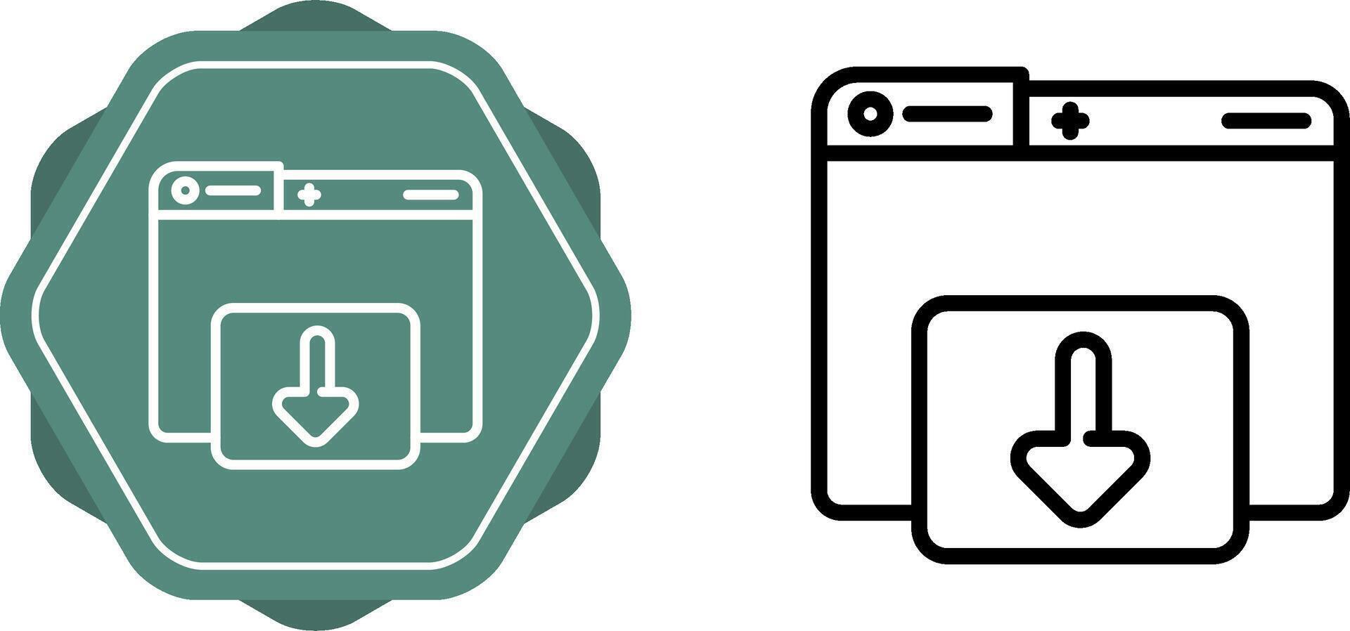 Downloading Vector Icon