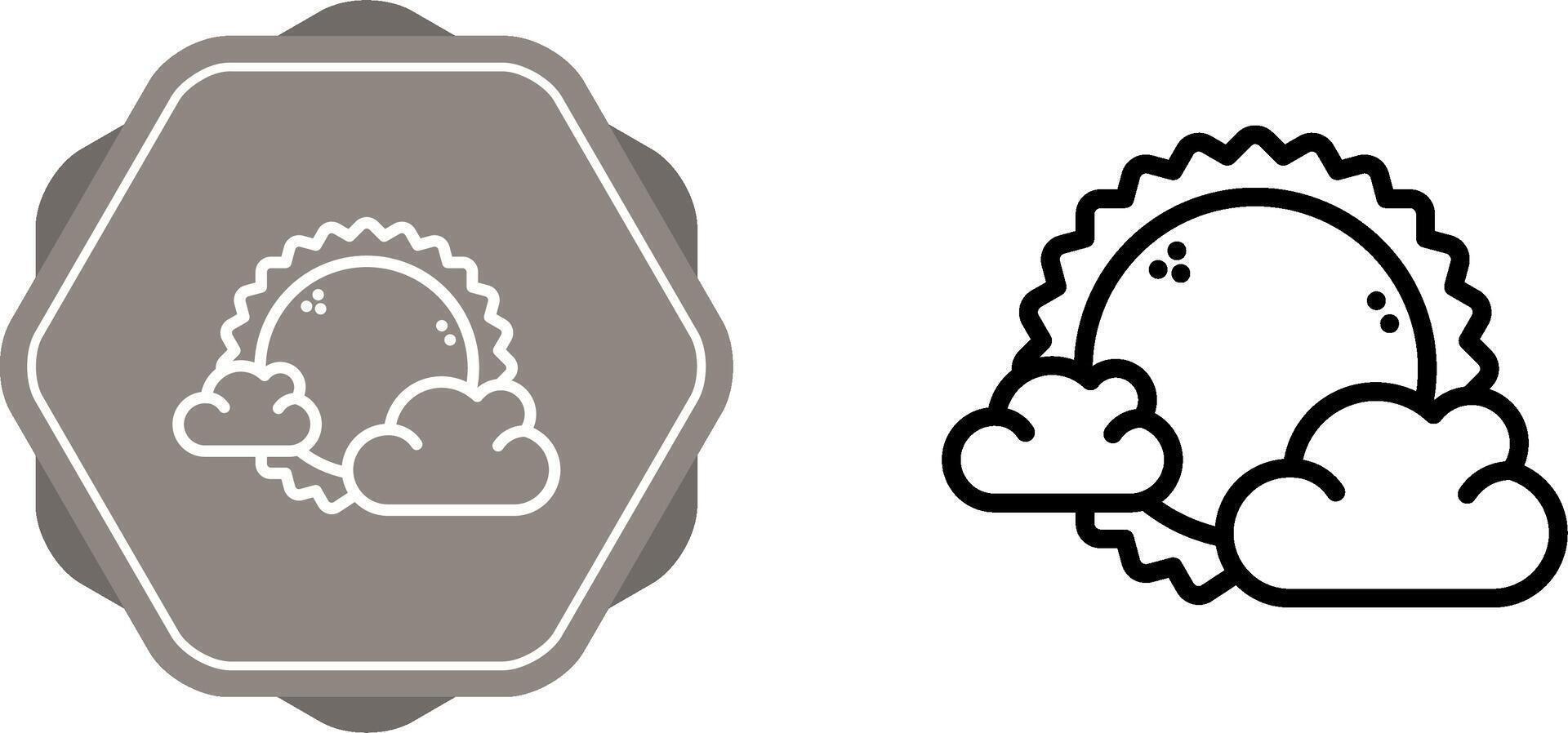 icono de vector de nube