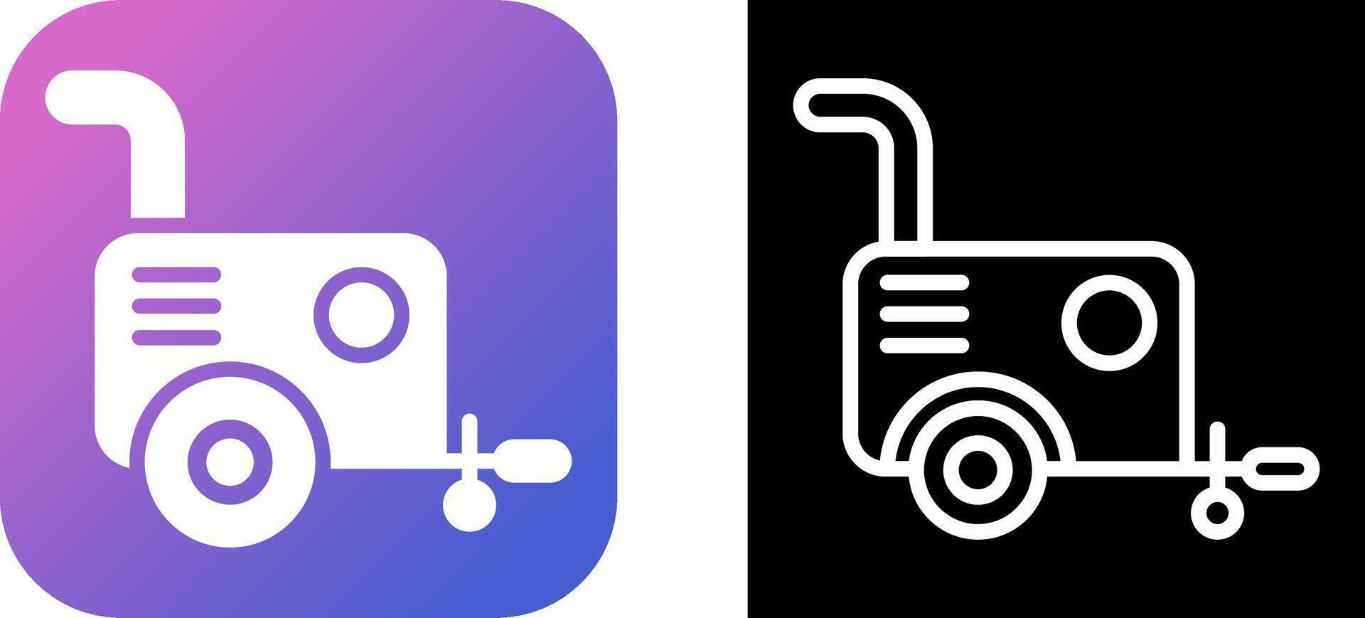 Portable air compressor Vector Icon
