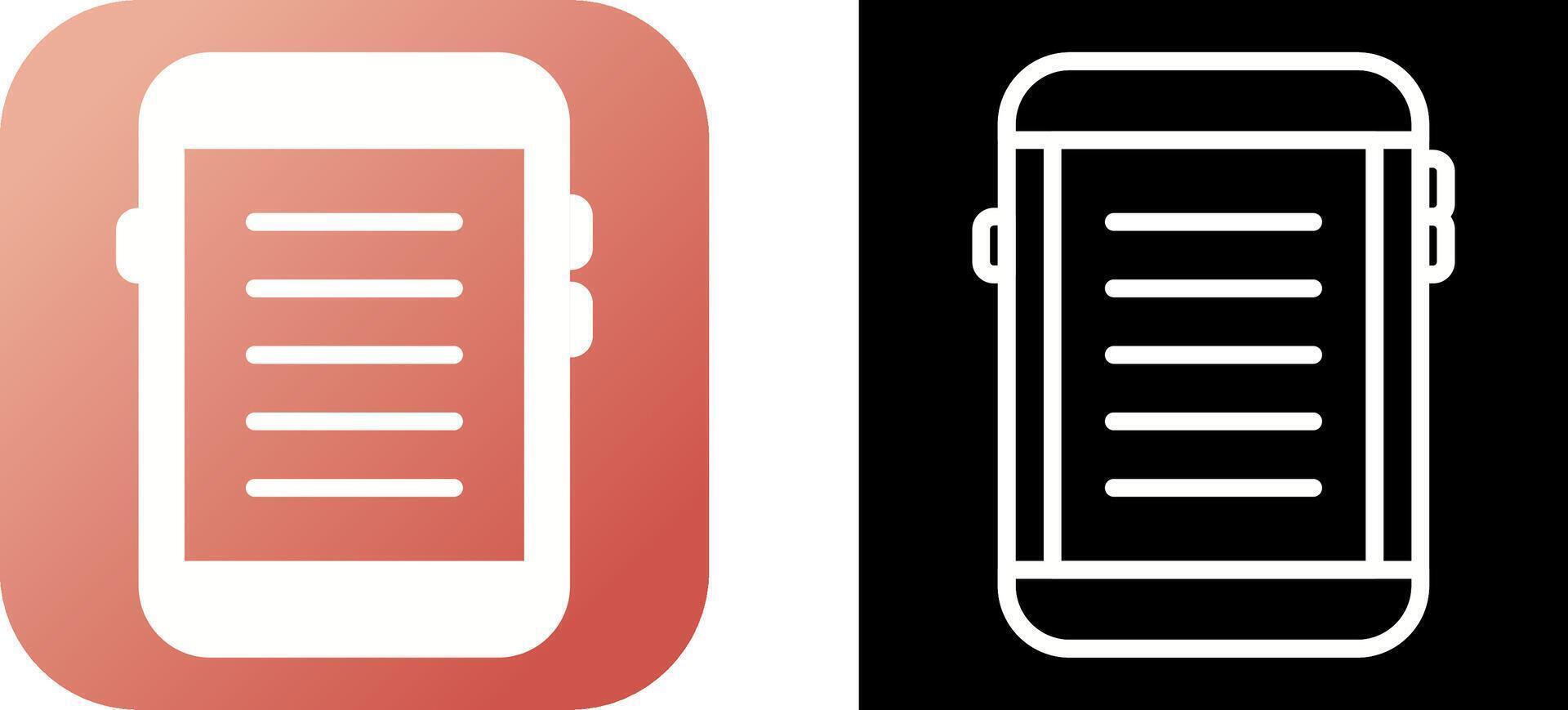 E-reader Vector Icon