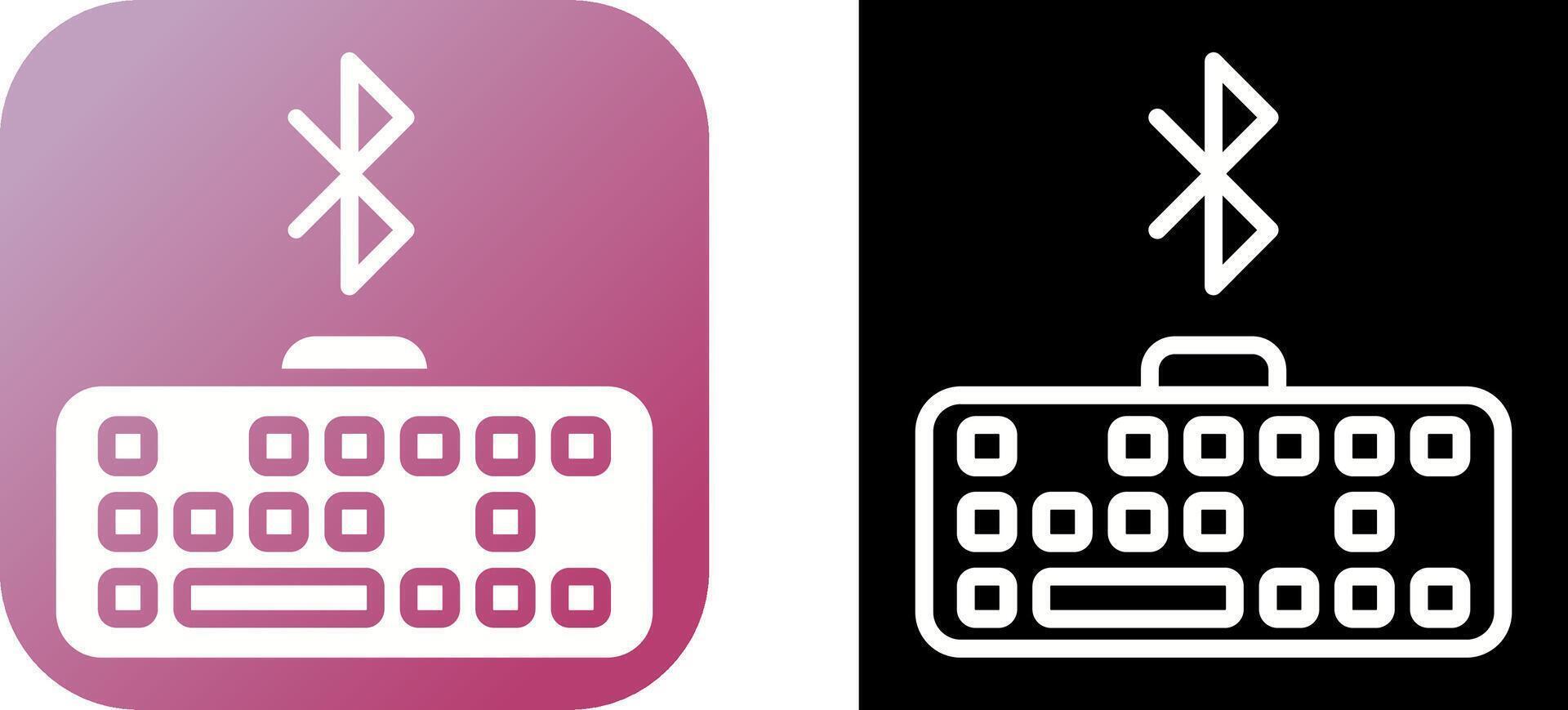 Bluetooth Keyboard Vector Icon