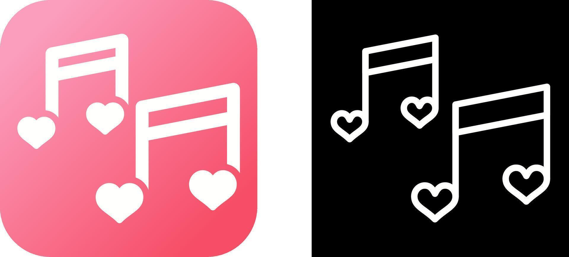 Romantic music Vector Icon