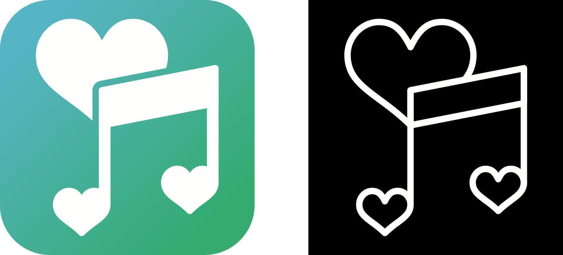 Love songs Vector Icon