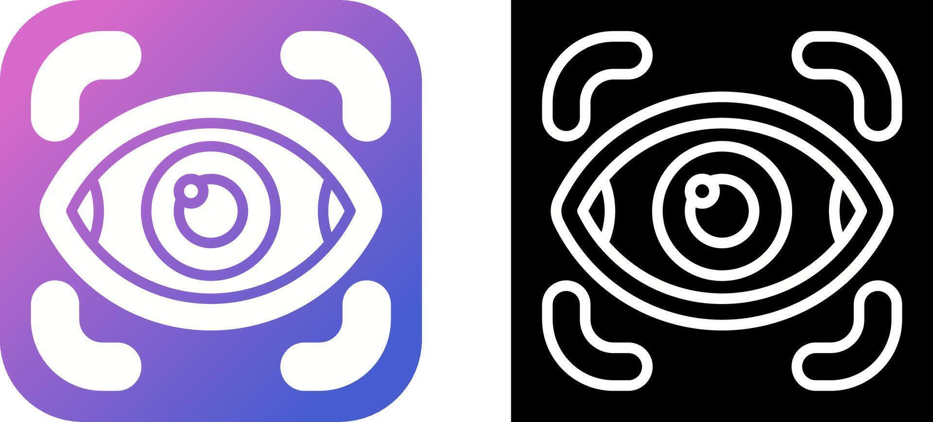Retinal Scanner Vector Icon