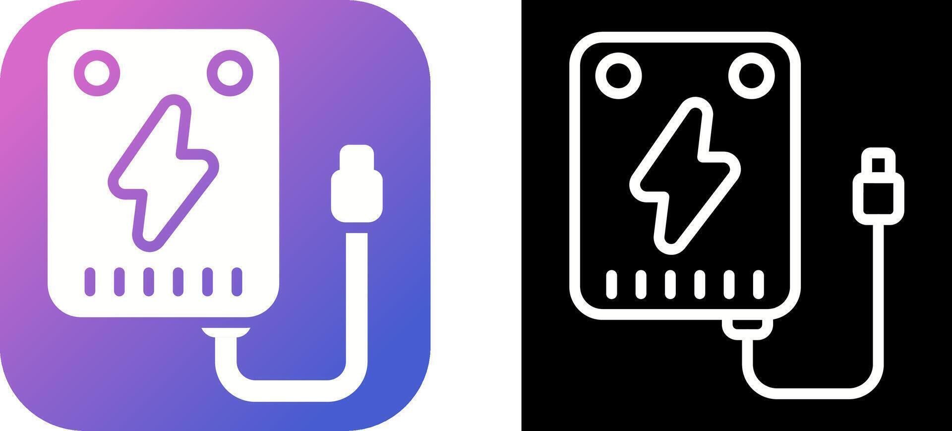 Portable charger Vector Icon